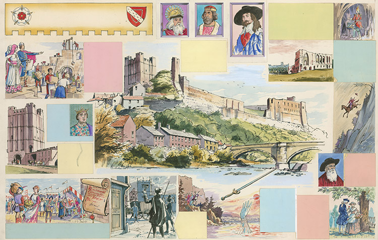 Richmond in Yorkshire (Original) by 20th Century at The Illustration Art Gallery