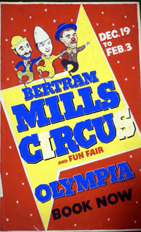 Bertram Mills Circus original poster art 3 (Original)