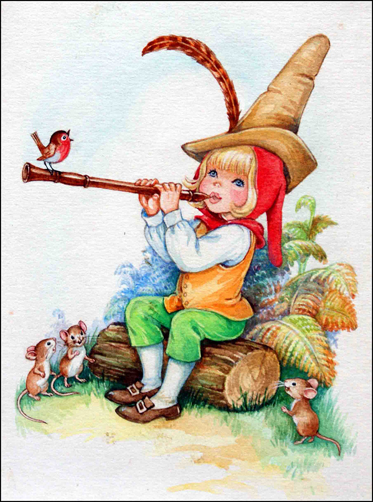 The Fairy Flute Player (Original) art by 20th Century at The Illustration Art Gallery