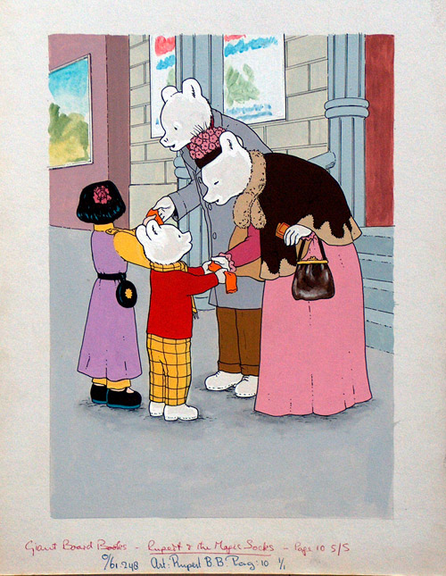 Rupert and His Magic Socks page 10 (Original) by Rupert Bear at The Illustration Art Gallery