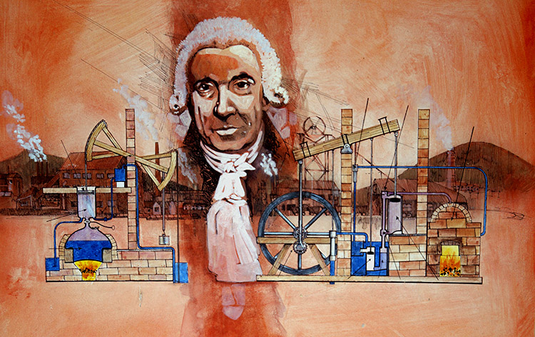 James Watt (Original) by 20th Century at The Illustration Art Gallery