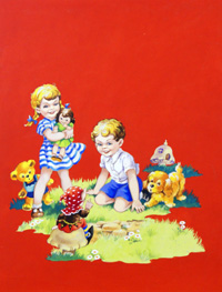 Two Children and Fairy (Original)