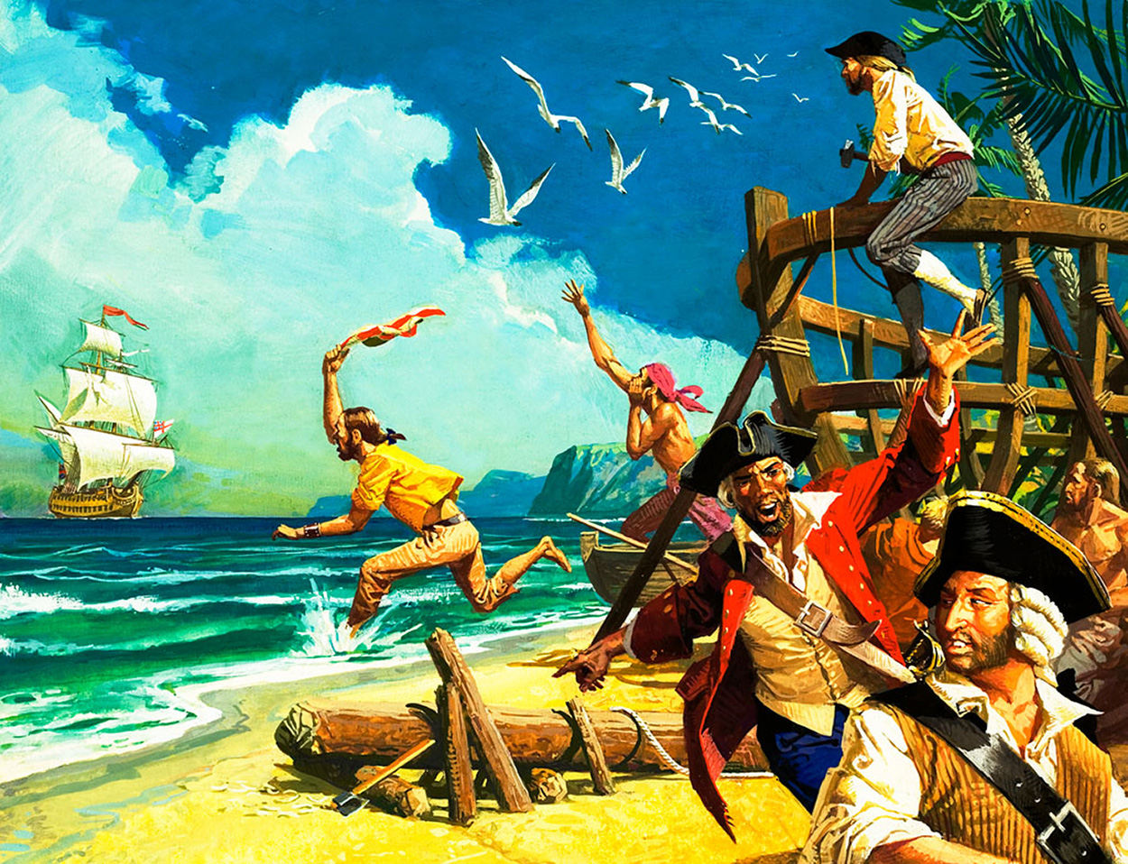 Ship Ahoy! (Original) art by British History (Baraldi) at The Illustration Art Gallery