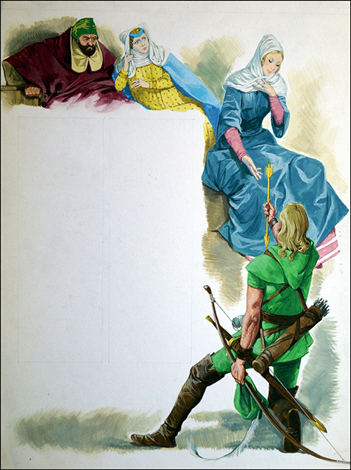 Robin Hood and Maid Marian (Original) by Robin Hood (Baraldi) at The Illustration Art Gallery