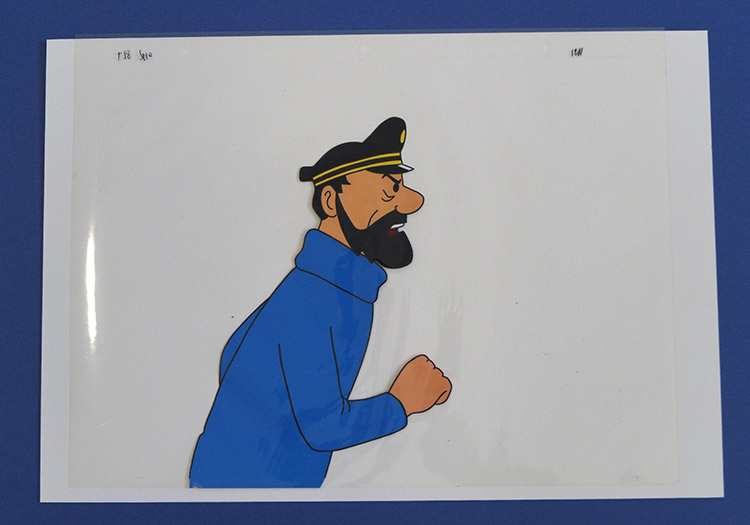 Captain Haddock Cel (Original) by Tintin at The Illustration Art Gallery