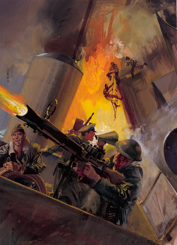 War Picture Library cover #282  'Due North to Death' (Original) by Alessandro Biffignandi Art at The Illustration Art Gallery