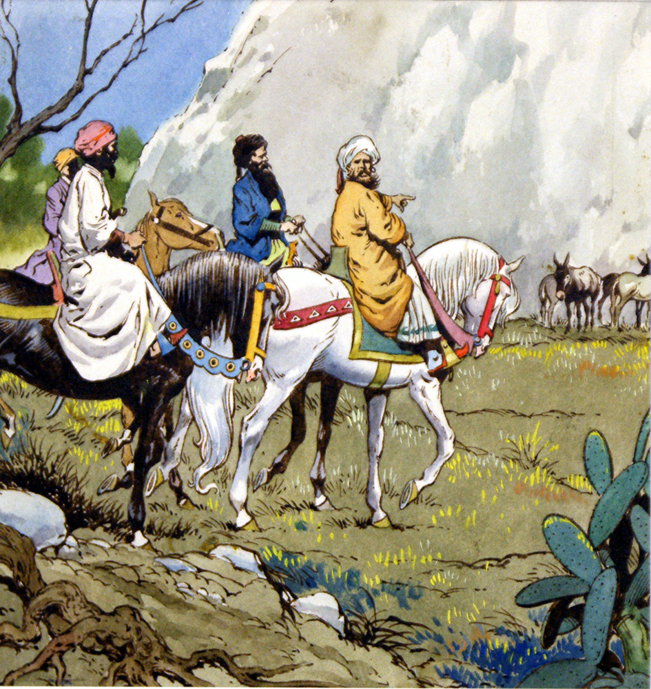 Four Riders (Original) art by Ali Baba (Blasco) Art at The Illustration Art Gallery