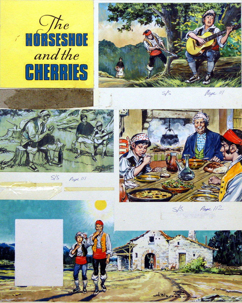 The Horseshoe and the Cherries (Original) (Signed) art by Jesus Blasco Art at The Illustration Art Gallery