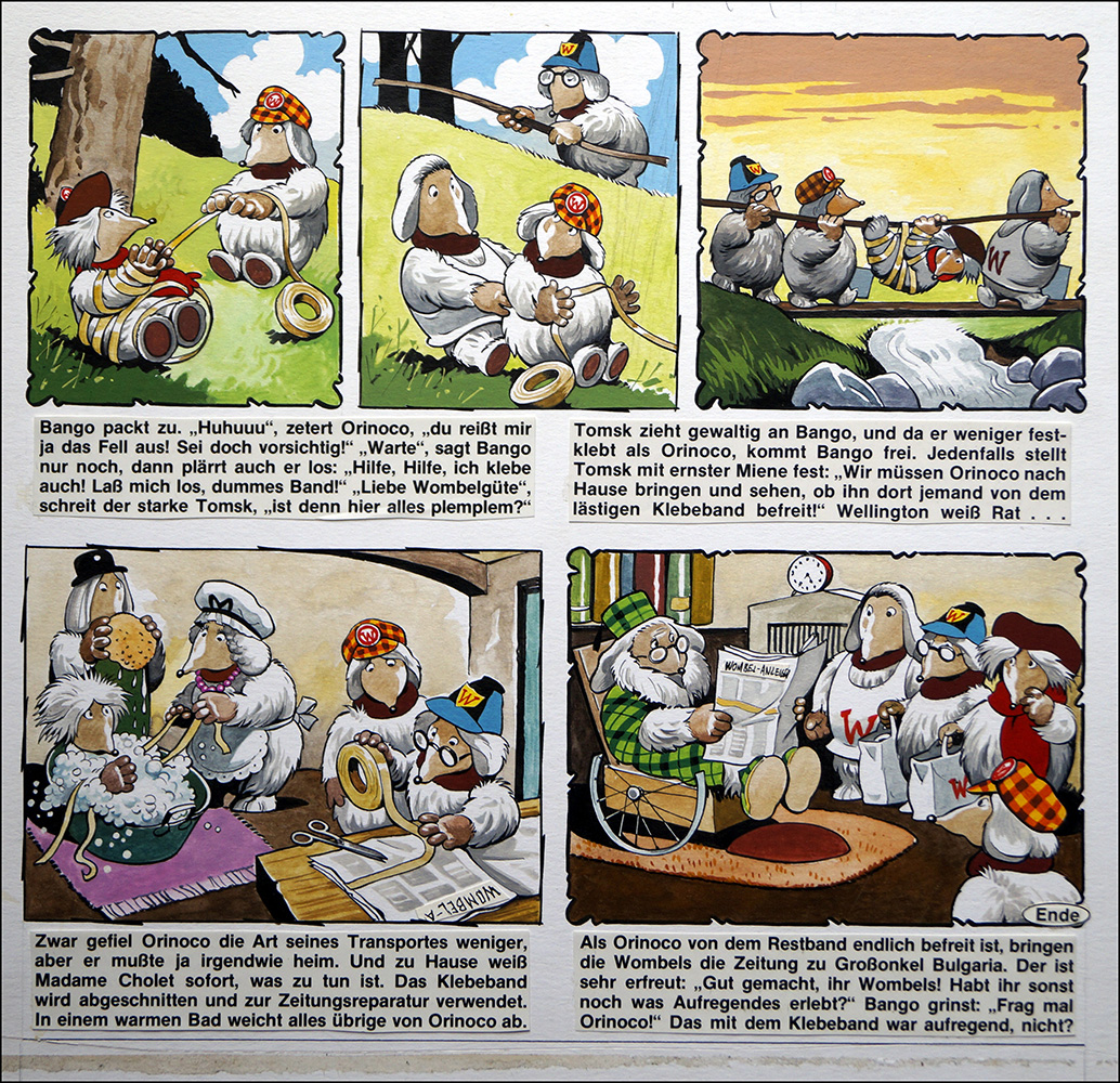 The Wombles - Sticky Situation (Original) art by The Wombles (Blasco) Art at The Illustration Art Gallery
