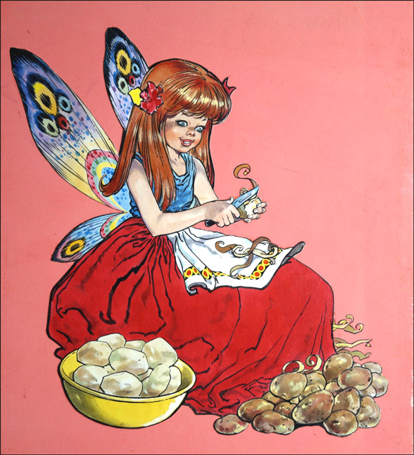 Fairy at Work (Original) by Jesus Blasco at The Illustration Art Gallery
