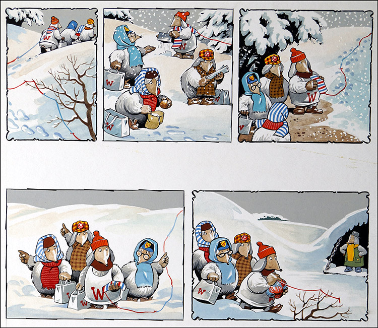 The Wombles - Winter Wilderness (Original) by The Wombles (Blasco) at The Illustration Art Gallery