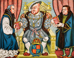Henry VIII presenting Bibles (Original Macmillan Poster) (Print)