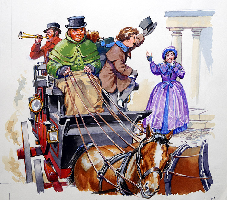 David Copperfield Leaves Home (Original) by Geoff Campion at The Illustration Art Gallery
