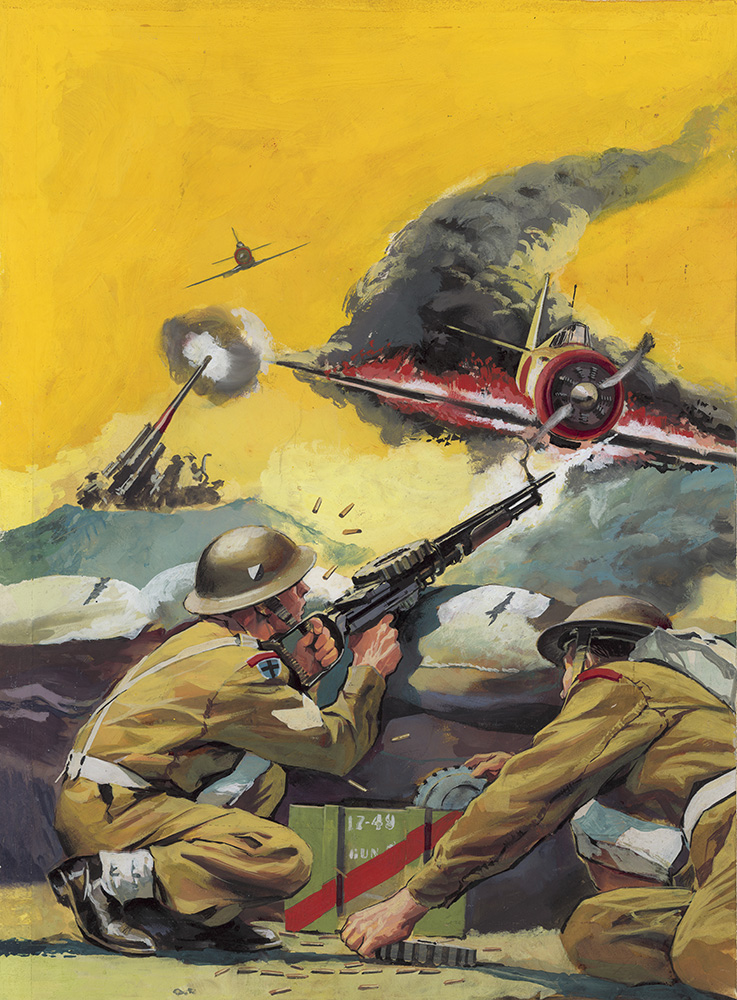 War Picture Library cover #75  'Blood Ridge' (Original) art by Nino Caroselli at The Illustration Art Gallery