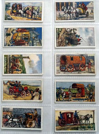 Full Set of 25 Cigarette Cards: Vehicles of All Ages (1924)