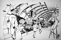 The First Underground Train (Original) (Signed)