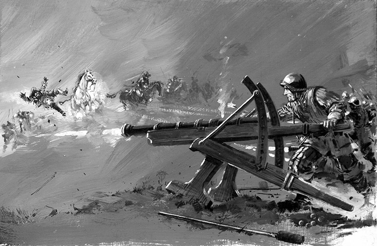 The Mercenaries: The Black Band (Original) by Other Military Art (Coton) at The Illustration Art Gallery