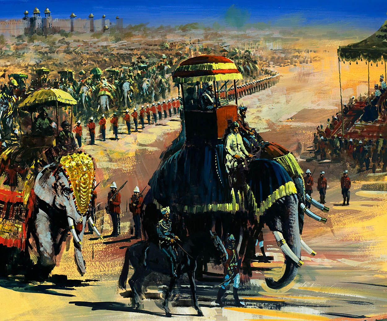 The Last Great Durbar in June 1911 (Original) art by Other Military Art (Coton) at The Illustration Art Gallery