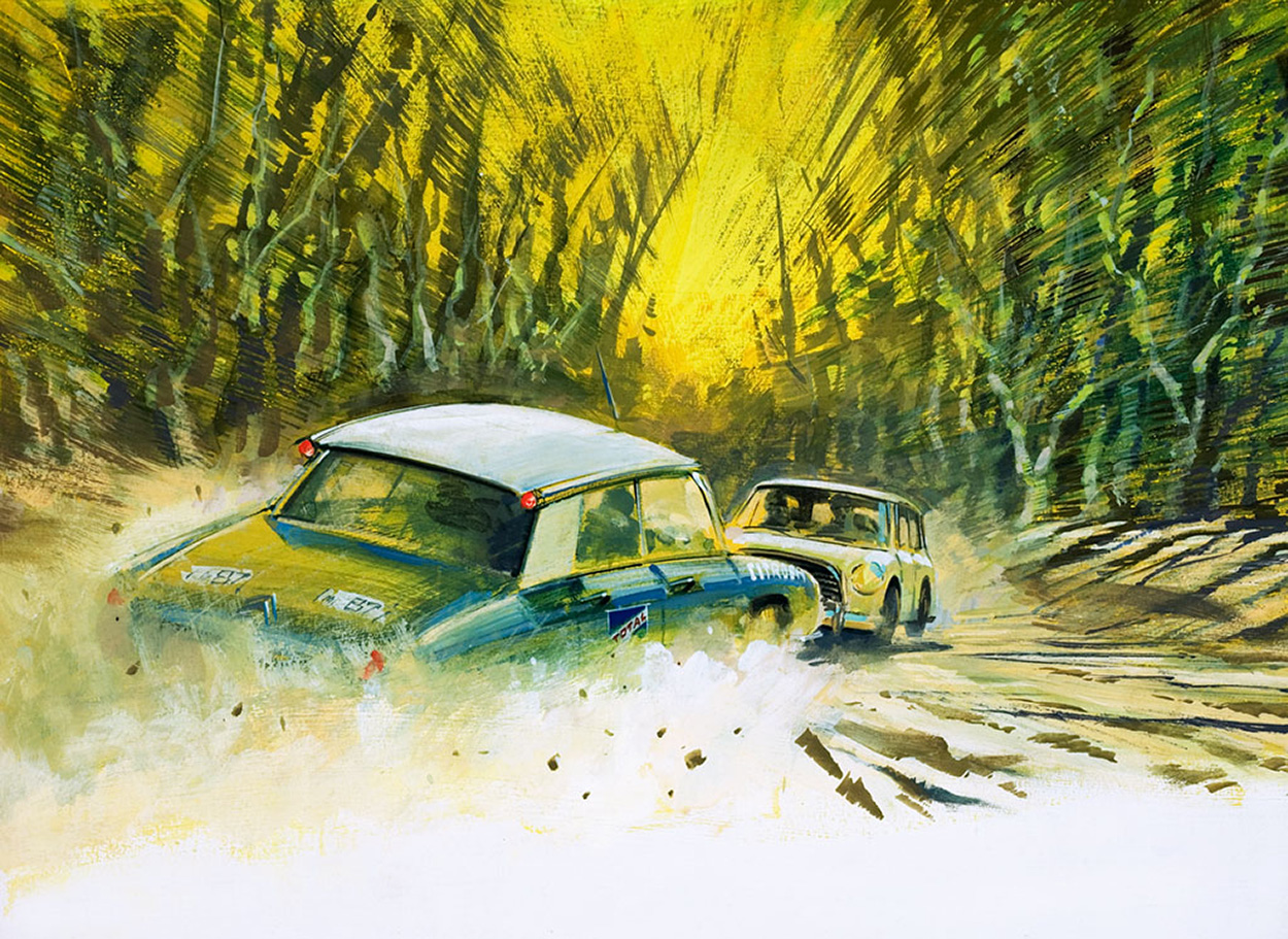 Head On Collision (Original) art by Graham Coton at The Illustration Art Gallery