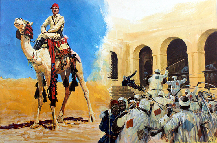 General Gordon of Khartoum (Original) by Other Military Art (Coton) at The Illustration Art Gallery