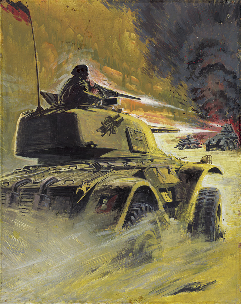 War Picture Library cover #425  'Crash Course' (Original) art by War and Battle Libraries Covers (Coton) at The Illustration Art Gallery