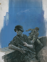 War Picture Library cover #880  'The Dark Terror' (Original)