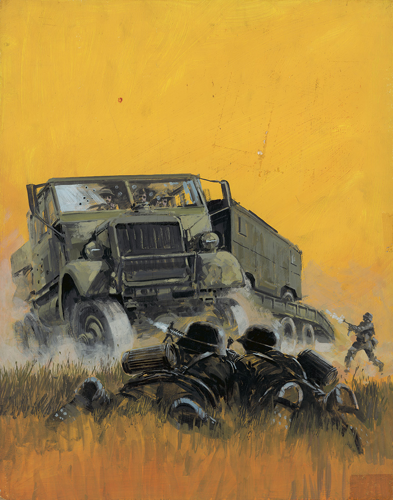 War Picture Library cover #881  'The Impregnable Target' (Original) art by War and Battle Libraries Covers (Coton) at The Illustration Art Gallery