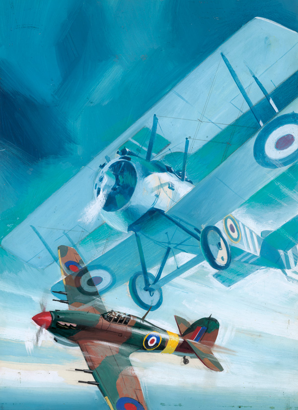 Air Ace Picture Library cover #52  'Ghost Plane' (Original) by Pino Dell'Orco at The Illustration Art Gallery