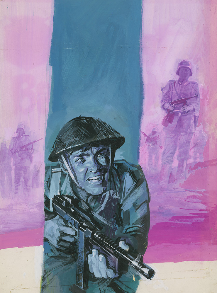 Battle Picture Library cover #5  'The Ghost Battalion' (Original) art by Pino Dell'Orco at The Illustration Art Gallery