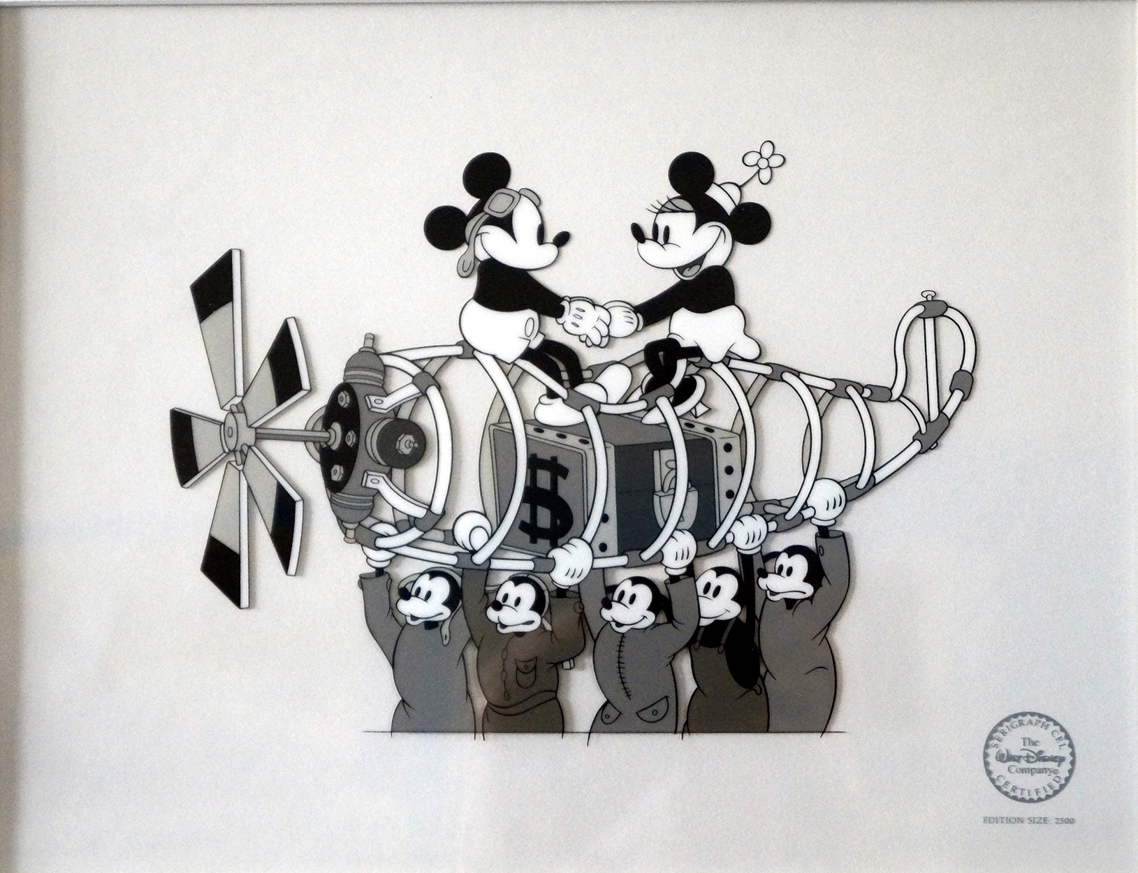 Mickey Mouse The Mail Pilot (Limited Edition Print) art by Disney Studio at The Illustration Art Gallery
