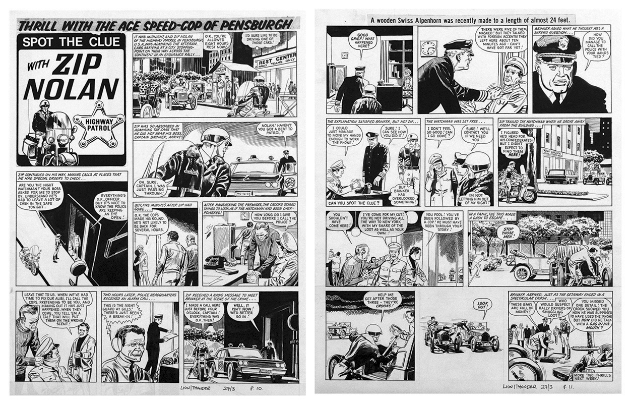 Zip Nolan: Lion and Thunder 2 (Two pages) (Originals) art by Roberto Diso Art at The Illustration Art Gallery