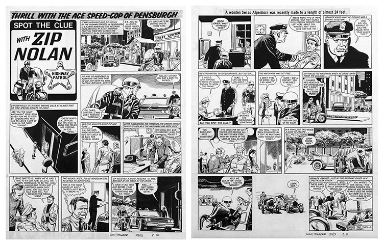 Zip Nolan: Lion and Thunder 2 (Two pages) (Originals) by Roberto Diso at The Illustration Art Gallery
