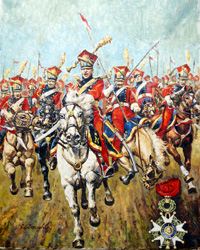 French Cavalry Charge (Original) (Signed)