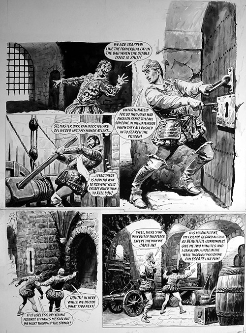 A Sword for the Stadtholder - Mamma Mia (TWO Pages) (Originals) by Sword for the Stadtholder (Doughty) at The Illustration Art Gallery