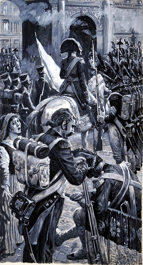 Napoleon Surrenders (Original) (Signed) by Cecil Doughty at The Illustration Art Gallery