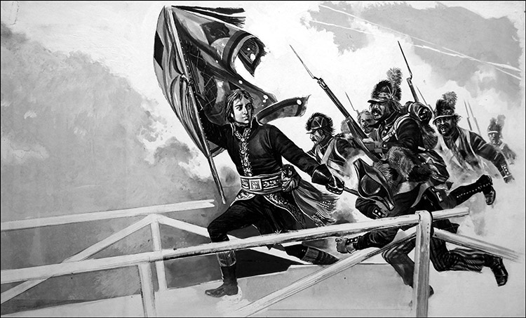 Napoleon Leads the Charge (Original) by Gerry Embleton Art at The Illustration Art Gallery