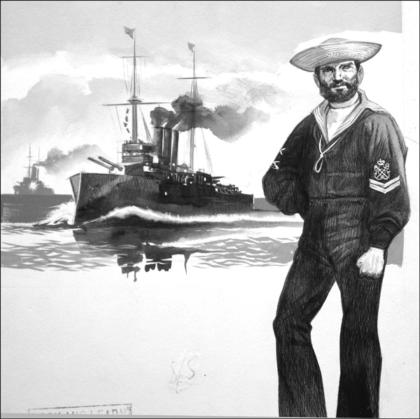 1st Class Petty Officer British Navy 1896 (Original) by Gerry Embleton Art at The Illustration Art Gallery