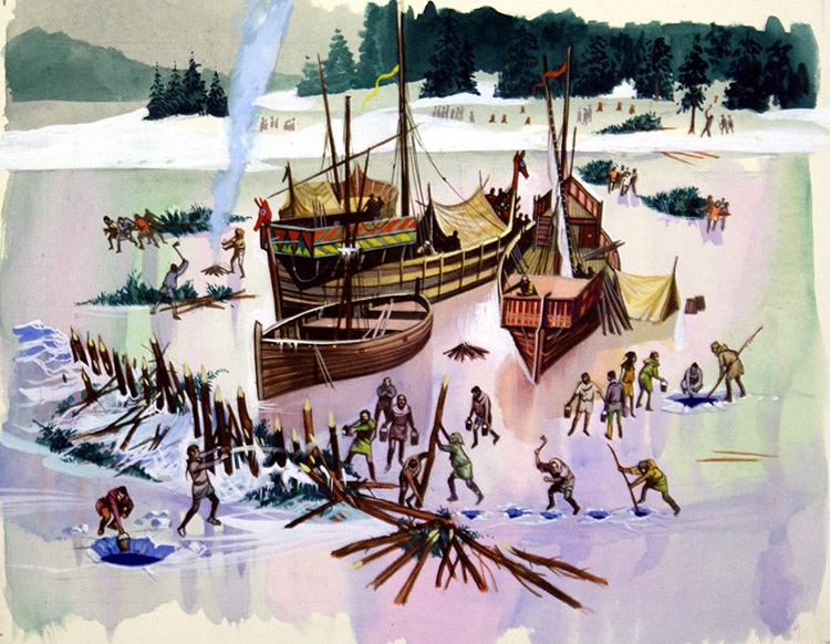 Ice Pirates (Original) by Ron Embleton Art at The Illustration Art Gallery