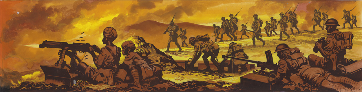 Advance to Khyber Pass (Original) art by British History (Ron Embleton) at The Illustration Art Gallery