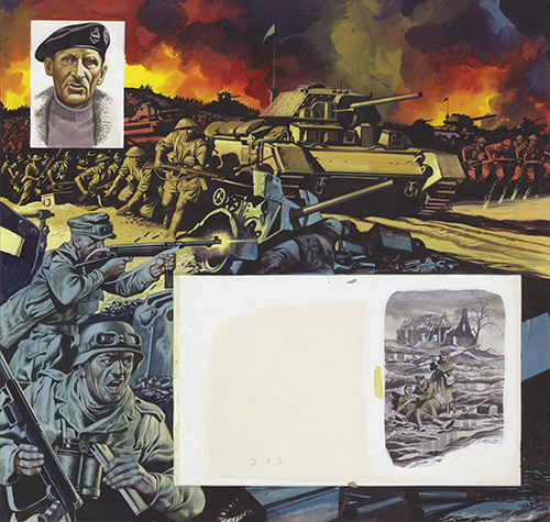 Monty's Victory (Original) by World War II (Ron Embleton) at The Illustration Art Gallery