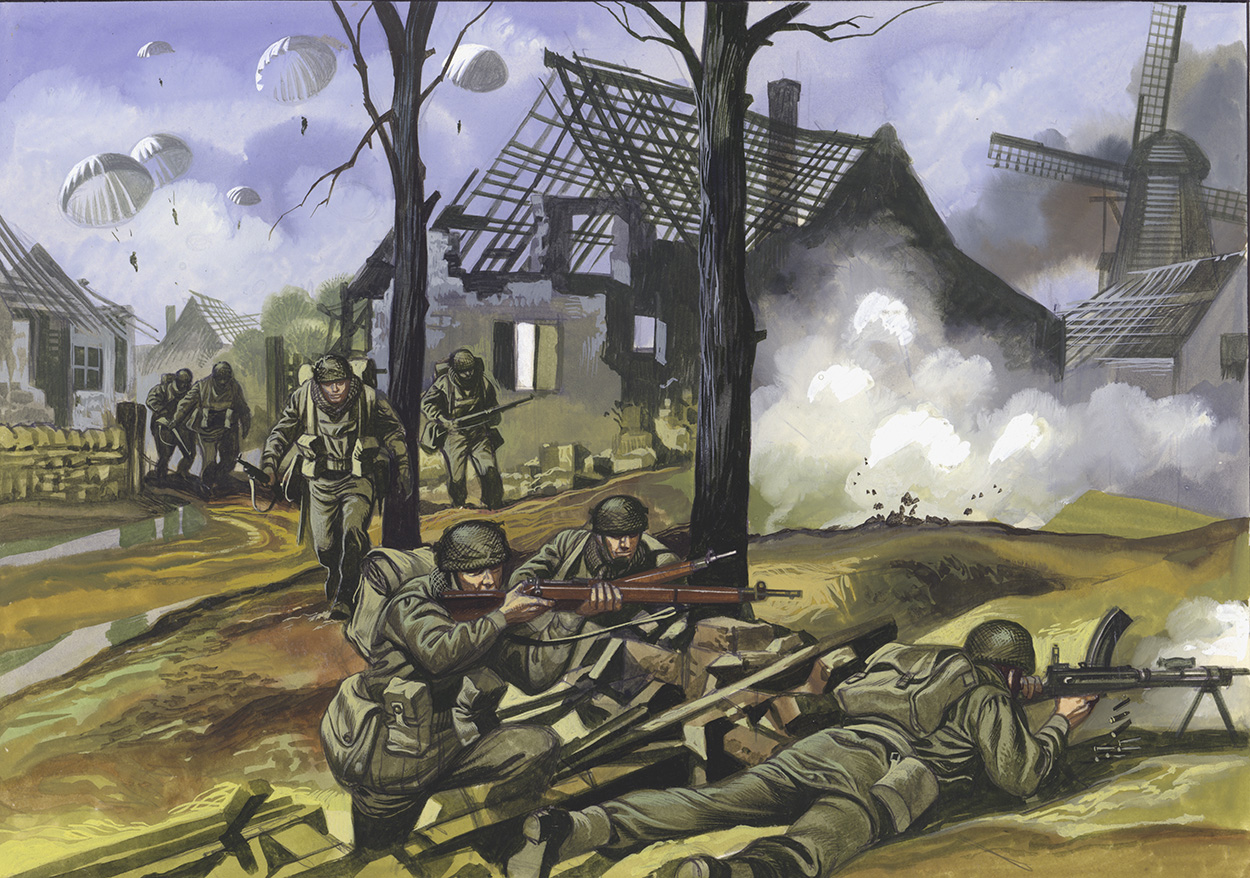 Operation Market Garden (Original) art by World War II (Ron Embleton) at The Illustration Art Gallery