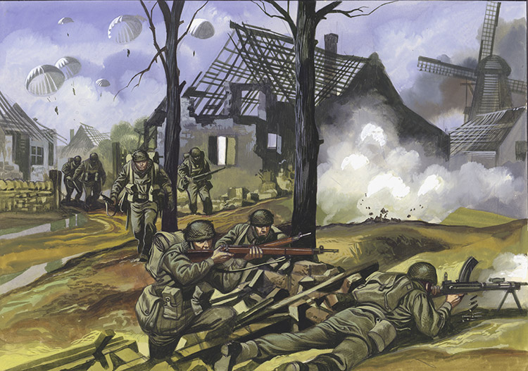 Operation Market Garden (Original) by World War II (Ron Embleton) at The Illustration Art Gallery
