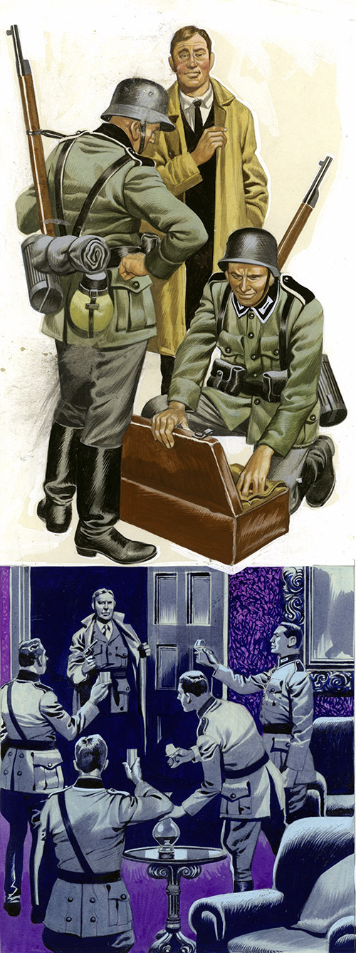 Espionage in World War Two (Original) by World War II (Ron Embleton) at The Illustration Art Gallery