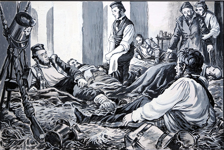 Field Hospital (Original) by F R Exell at The Illustration Art Gallery