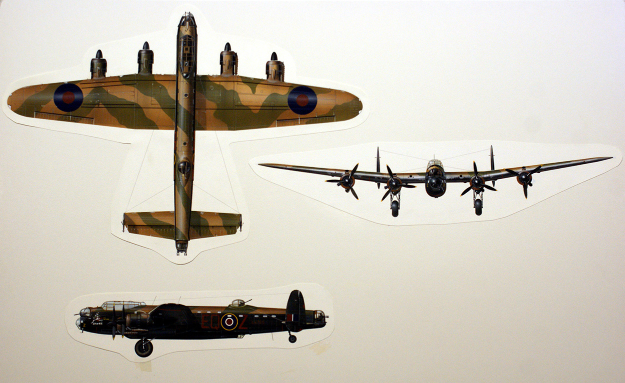 Lancaster Bomber (Original) art by Keith Fretwell at The Illustration Art Gallery