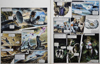 Heavy Losses from 'The Monsters of Caton' (TWO pages) (Originals) (Signed)