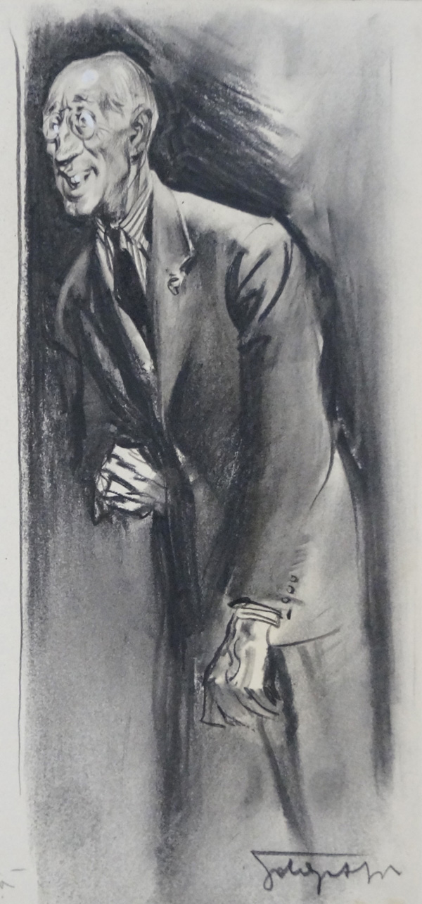 The Intrepid Gentleman (Original) (Signed) by Giorgio De Gaspari at The Illustration Art Gallery