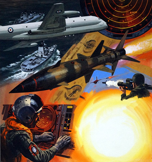 The Cold War (Original) (Signed) by Wilf Hardy Art at The Illustration Art Gallery