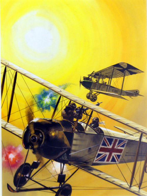 Duel Amongst The Clouds (Original) by Air (Wilf Hardy) at The Illustration Art Gallery