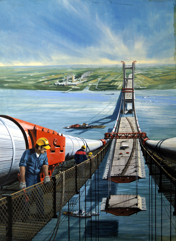 Construction on High (Original) (Signed) by Wilf Hardy at The Illustration Art Gallery
